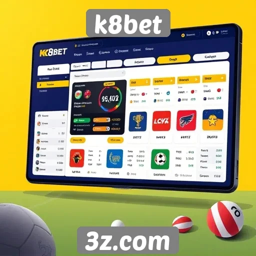 Plataforma k8bet e sua interface amigável